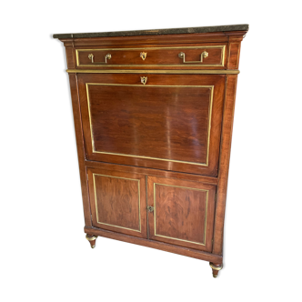 Secretary in mahogany and mahogany veneer Louis XVI era