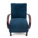 Blue boucle J. Halabala Armchair, after renovation