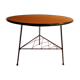 Vintage scoubidou tripod pedestal table 1950