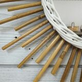 Sun rattan mirror 40x40cm