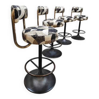 Tabourets de bar Cobra vintage par Borje Johanson , Suède