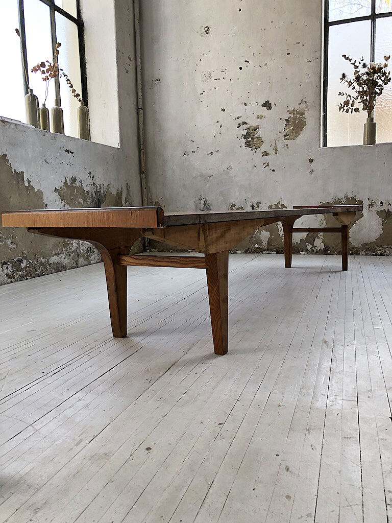 Scandinavian teak bench