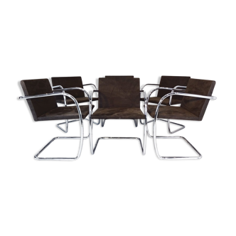 MR50 Brno chairs by Ludwig Mies van der Rohe for Knoll international 1980s