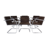 MR50 Brno chairs by Ludwig Mies van der Rohe for Knoll international 1980s