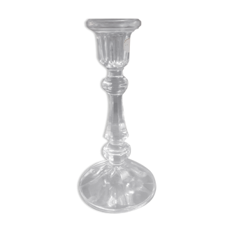 Bougeoir en verre étincelant vintage