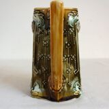 Old art nouveau pitcher in Onnaing slip