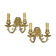 Pair of wall sconces with grotesque heads in 19th-century Renaissance style - bronze