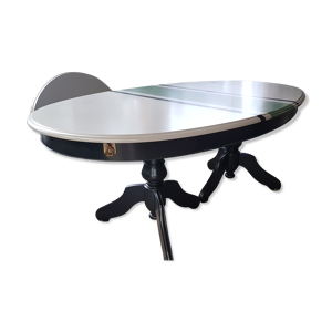 table ovale avec 2 rallonges