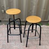 Ancien tabouret industriel