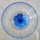 6 colorful vintage crystal wine glasses