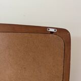 Rare vintage Danish teak mirror with 2 compartments - mid-century mirror