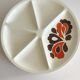Six vintage fondue plates Le Creuset 70s