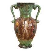 Glazed ceramic vase signed H. Bequet