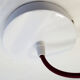 Suspension globe opaline white glass ball glass school administration 20 cm