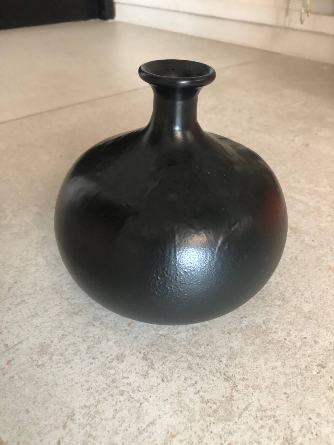 Black vase