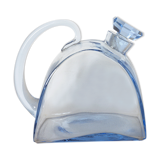 Carafe art déco bleue