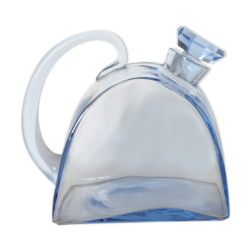 Blue art deco decan decanter