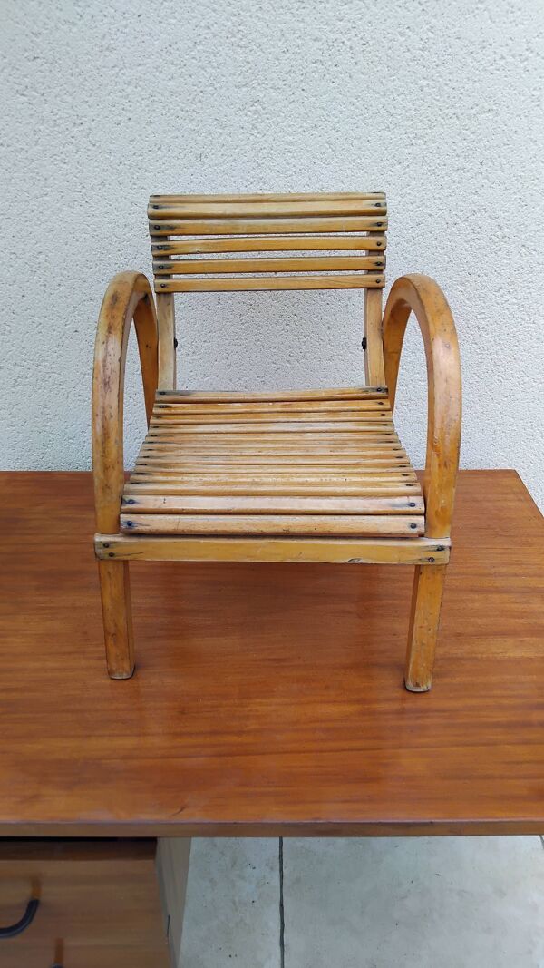 Chaise enfant baumann vintage