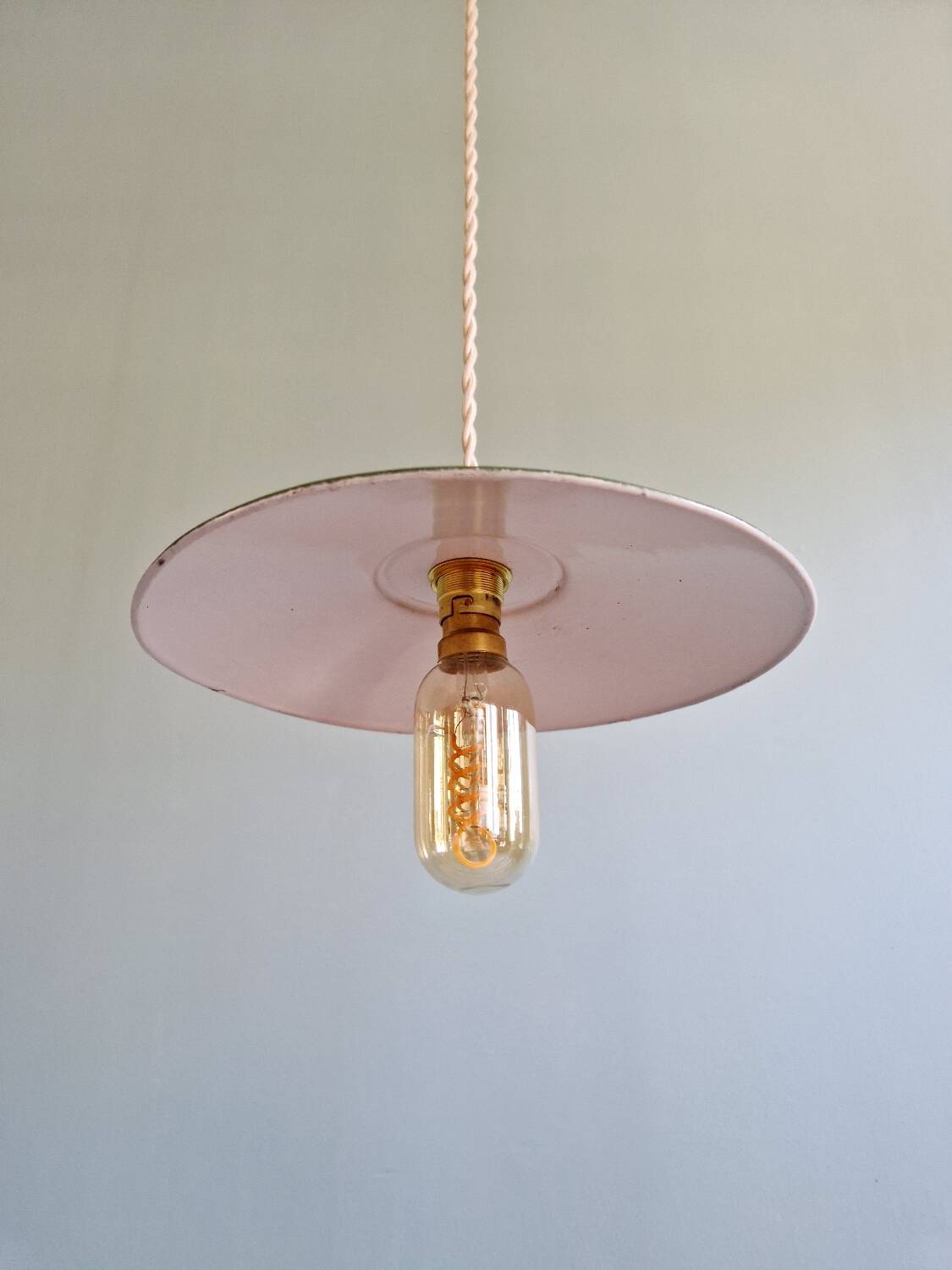 Industrial suspension in green enamelled sheet metal (7 available)
