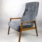 Fauteuil vintage gris, années 1970
