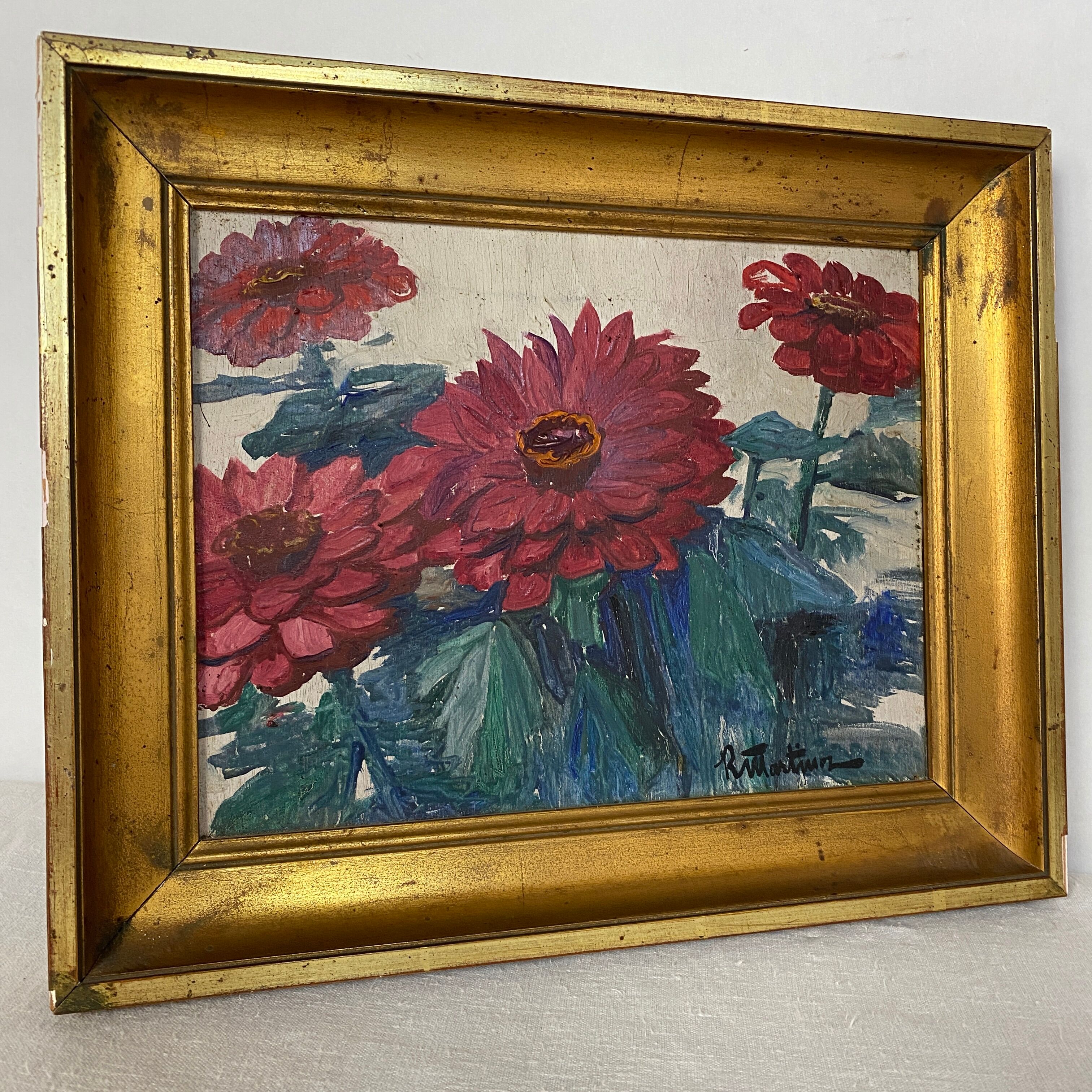 Oil painting mid-twentieth