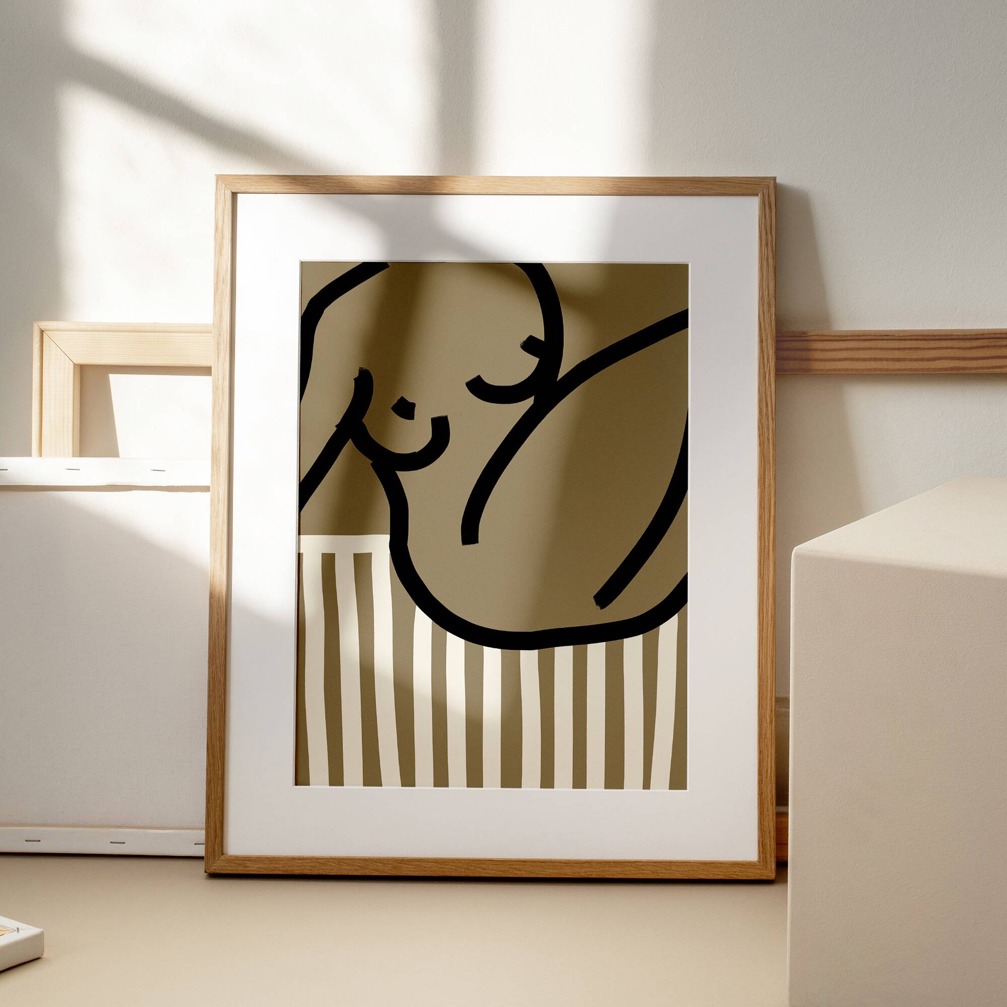 Female figure giclee art print, 50x70cm