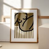 Female figure giclee art print, 50x70cm