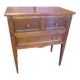 Louis XVI style commode in solid cherry wood.