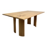 Solid oak dining table