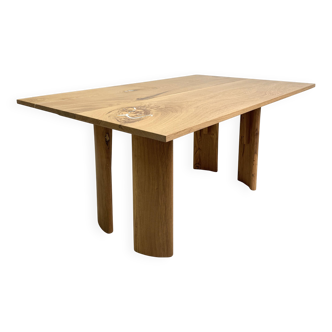 Solid oak dining table
