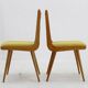 Ensemble de quatre chaises de salle à manger rares restaurées des années 1960, Tchécoslovaquie