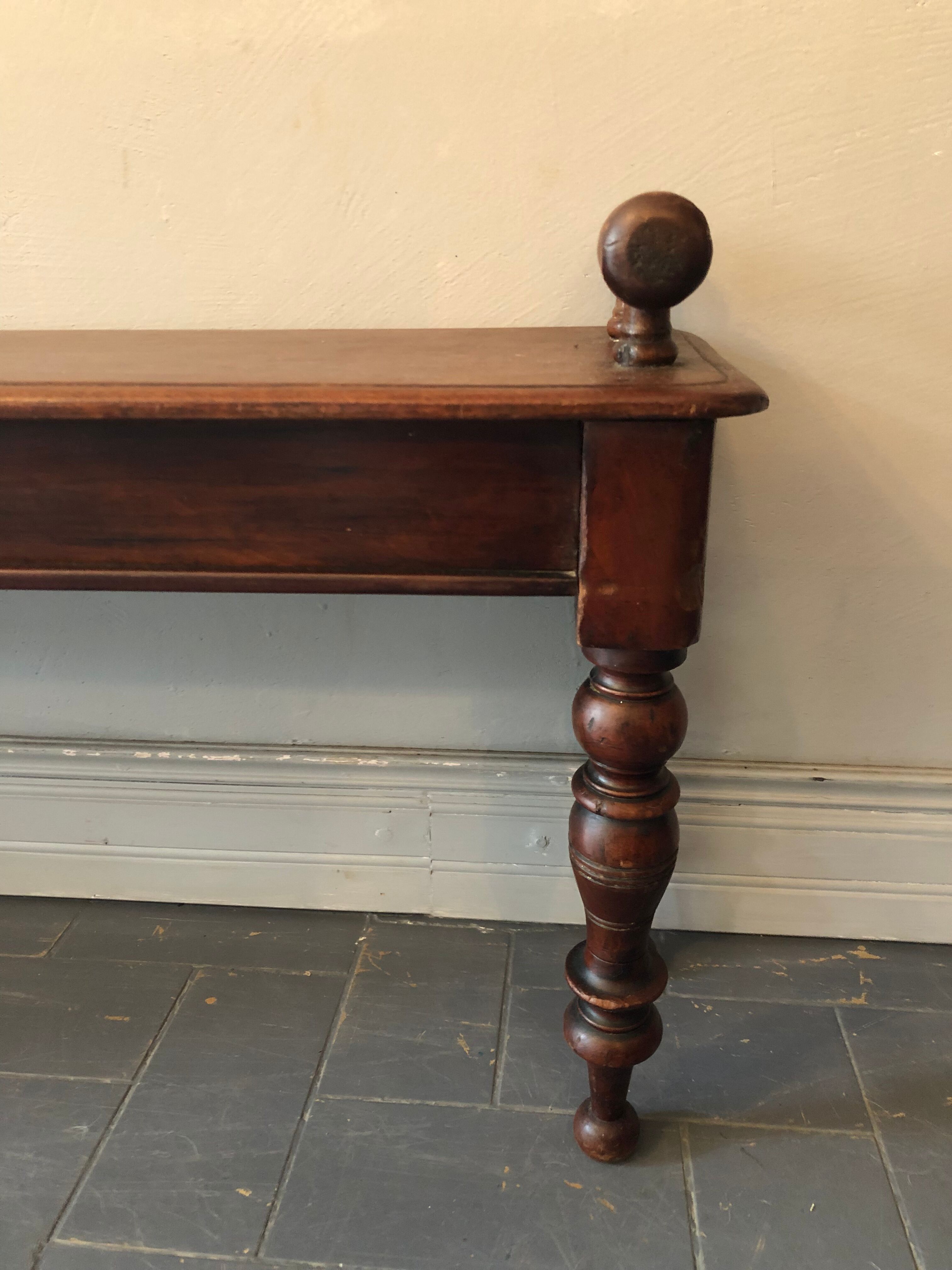 Solid oak bench 96 cm