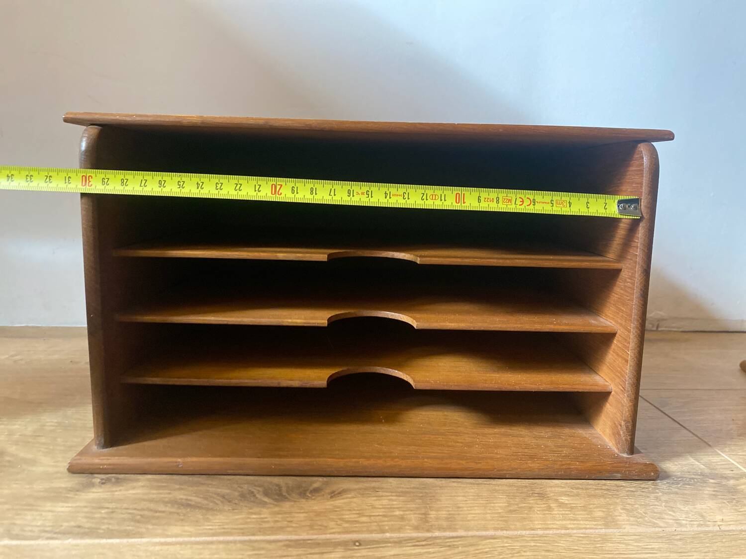 Two Wooden Office Mail Sorter