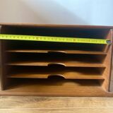 Two Wooden Office Mail Sorter