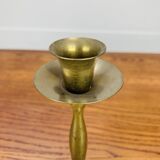 Vintage gold brass candle holder