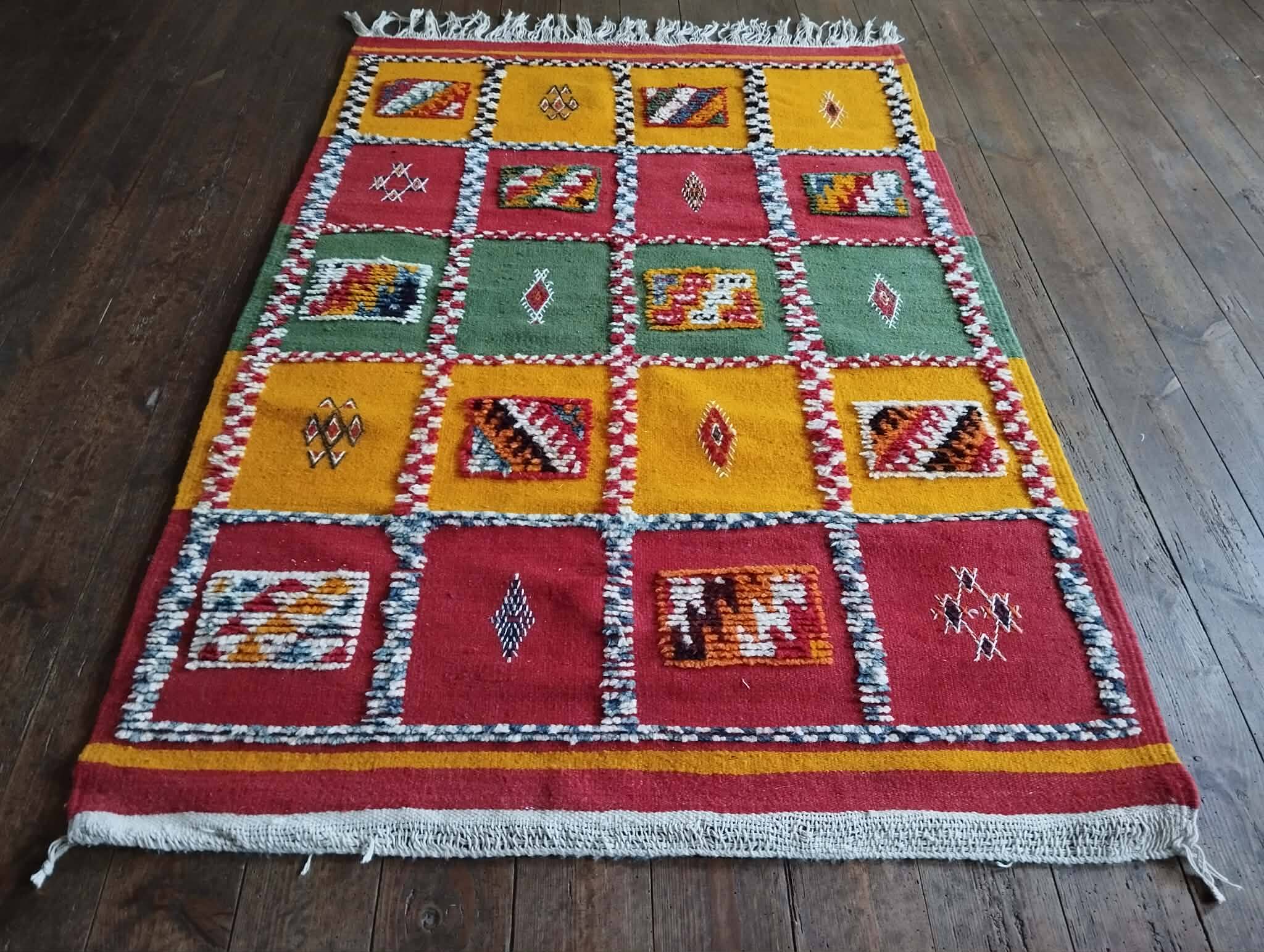 Handmade Berber Kilim Taznakht 150x100cm