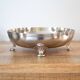 Vintage Metawa Holland Pewter Fruit Bowl on Feet: Art Deco Style Dish