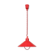 Vintage red Rolly lamp 1970