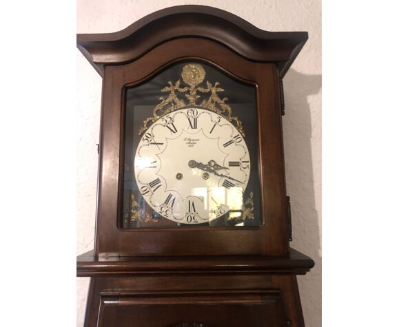 Horloge comtoise en noyer F Romanet Morbier 1871 | Selency