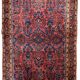 Handmade antique Persian Sarouk rug 94cm x 167cm 1910s