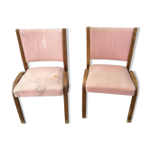 Pair of bridge chairs