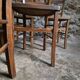 Set of 6 vintage French bistro chairs – Beech, 1950s