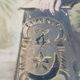 Framed Militaria 1932 large portrait of a Tunisian sharpshooter signed 66 cm X 55 cm