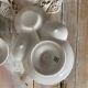 Antique porcelain egg cups Mehun