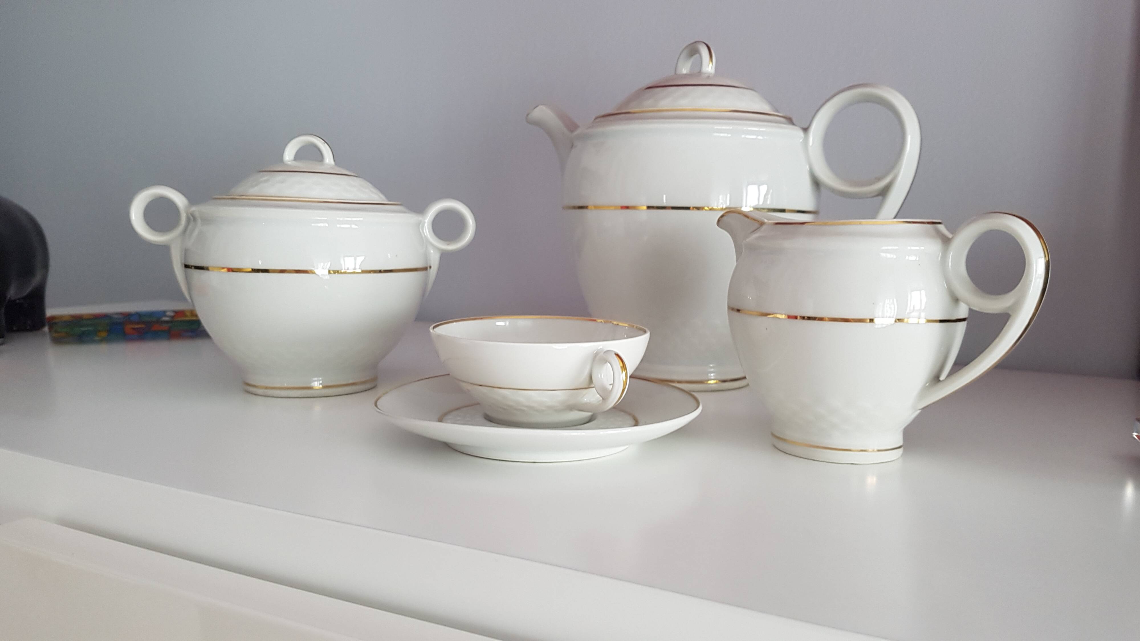 1950s Limoges porcelain coffee service