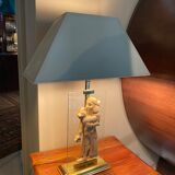 Egyptian style brass lamp