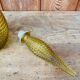 Italian carafe Empoli amber yellow 1970s