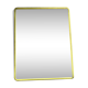 Mirror barber yellow plastic frame