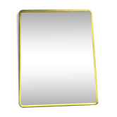 Mirror barber yellow plastic frame