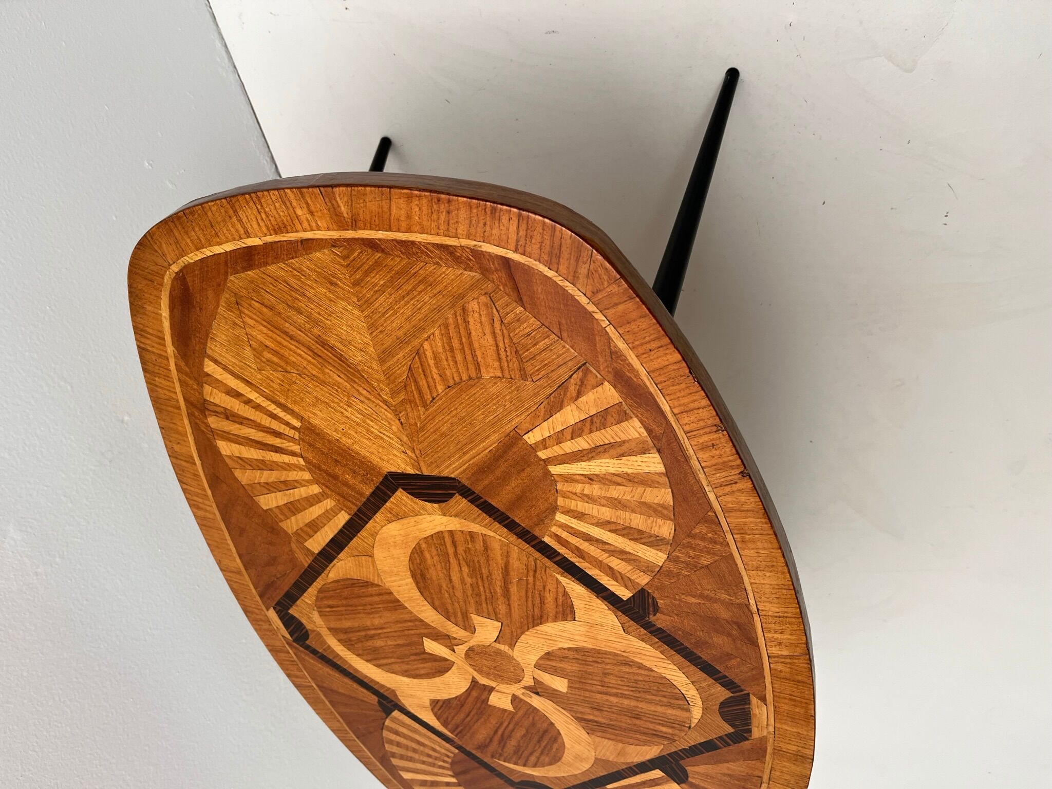 Oval coffee table imitation Galé 70s